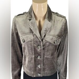 Cabi Small Brown Velvet Jacker